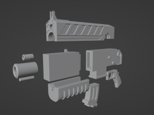 The Bolter of Space Marine for 3D print Model Cetak 3D