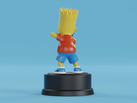 Bart Simpson with slingshot Modelo de impresión 3D