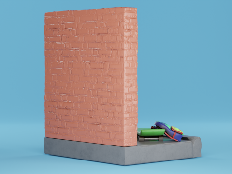 Bart Simpson Writing El Barto 3D Принт Модель