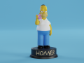 Homer Simpson with donut Modelo de impresión 3D