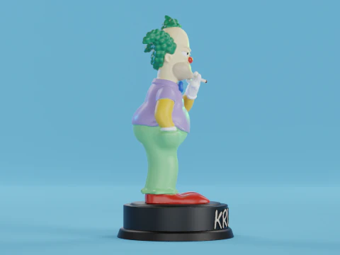 Krusty the Clown 3D Print Model