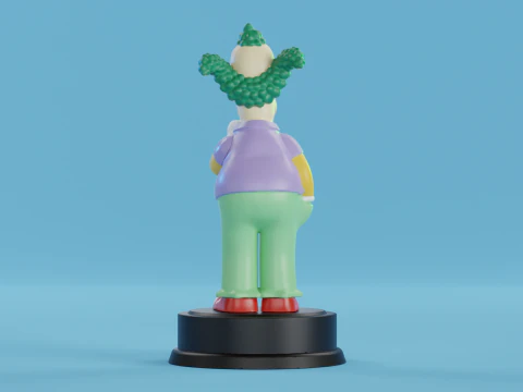 Krusty the Clown 3D Print Model