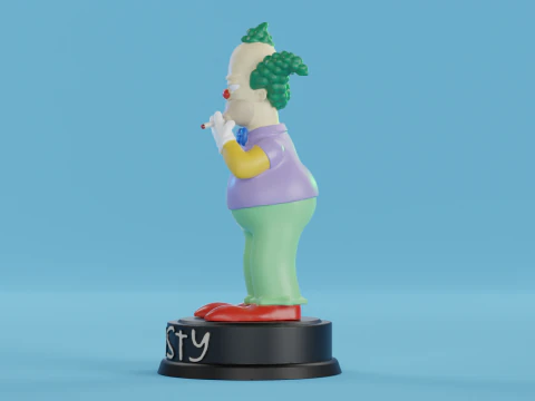 Krusty the Clown 3D Print Model