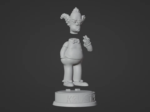 Krusty the Clown 3D Print Model