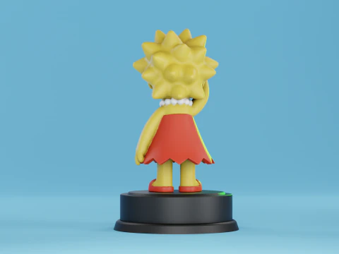 Lisa Simpson Loser Pose 3D Print Model