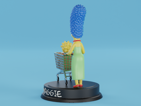 Marge and Maggie Simpson Modelo de Impressão 3D