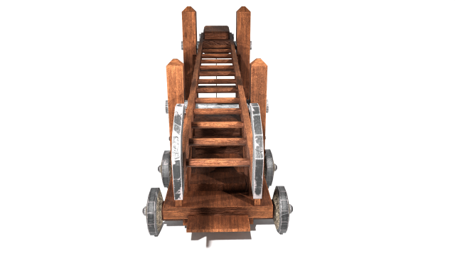 Medieval Siege Ladder - High Detail 3D मॉडल .c4d .max .obj .3ds .fbx .stl .blend 
