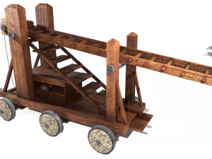 Medieval Siege Ladder - High Detail 3D Model