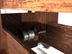 Medieval Siege Ladder - High Detail 3D Model
