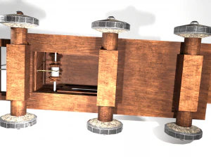 Medieval Siege Ladder - High Detail 3D Model