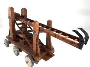 Medieval Siege Ladder - High Detail 3D मॉडल
