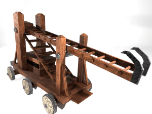 Medieval Siege Ladder - High Detail 3D Model