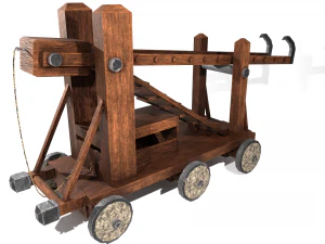 Medieval Siege Ladder - High Detail 3D Model