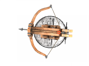 Low Poly Balista with Arrow Holder - 2K Textured 3D Model