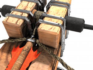 Low Poly Balista with Arrow Holder - 2K Textured 3D Model