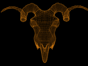 Ram Skull 3D Model