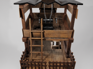 Low Poly Siege Tower with 4K Textures 3Dモデル
