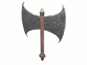 Medieval Double-Edged Axe Modelo 3D