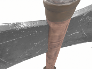 Medieval Double-Edged Axe 3D Model
