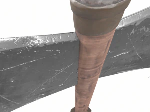 Medieval Double-Edged Axe 3D Model