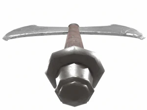 Medieval Double-Edged Axe 3D Model