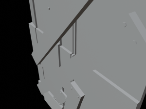 Medieval Wooden Wall - Low Poly 3D Model
