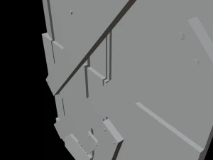 Medieval Wooden Wall - Low Poly 3D Model