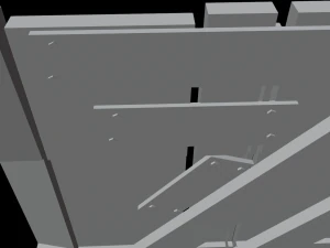 Medieval Wooden Wall - Low Poly 3D Model