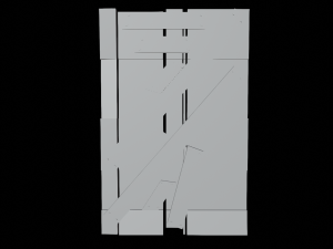 Medieval Wooden Wall - Low Poly 3D Model