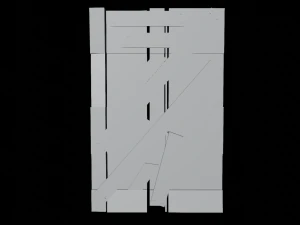 Medieval Wooden Wall - Low Poly 3D Model
