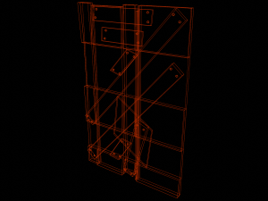 Medieval Wooden Wall - Low Poly 3D Model