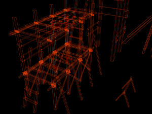 Medieval Construction Site - Low Poly Modèle 3D