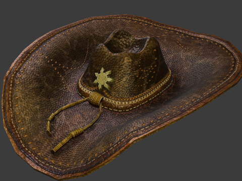 Stylish Hat Collection 3D Game-Ready Models 3D Model