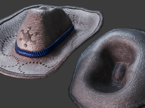 Stylish Hat Collection 3D Game-Ready Models 3D Model