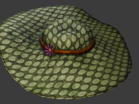 Stylish Hat Collection 3D Game-Ready Models 3D Model