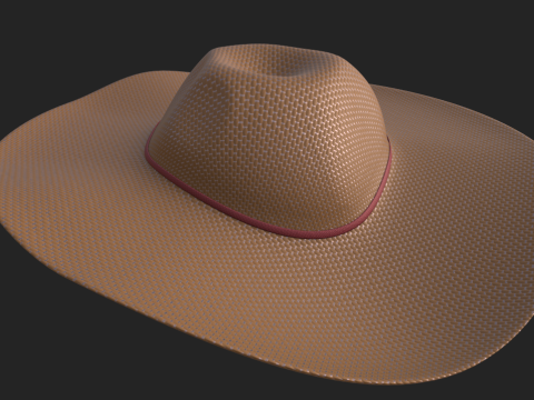 Stylish Hat Collection 3D Game-Ready Models 3D Model