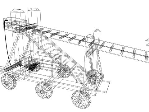Medieval Siege Weapons Pack Game-Ready s 3D Model