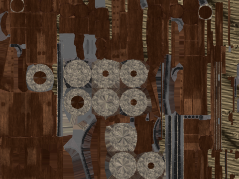 Medieval Siege Weapons Pack Game-Ready s 3D Model