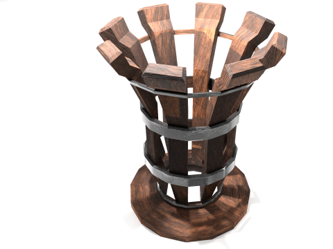 Medieval Siege Weapons Pack Game-Ready s 3D Model
