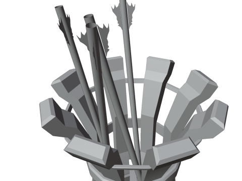Medieval Siege Weapons Pack Game-Ready s 3D Model