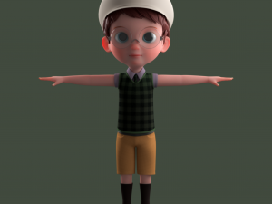 Cartoon Boy NoRig 3D मॉडल