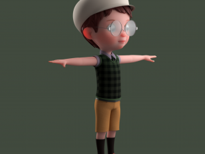 Cartoon Boy NoRig 3D मॉडल