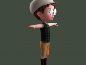 Cartoon Boy NoRig 3D मॉडल