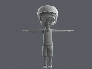 Cartoon Boy NoRig 3D मॉडल