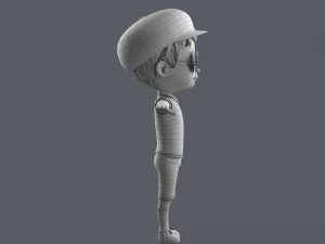 Cartoon Boy NoRig 3D Model
