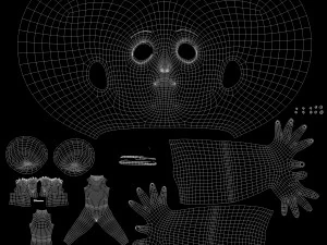 Cartoon Boy NoRig 3D Model