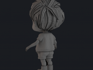 3D Cartoon Boy Rigged 3D Model