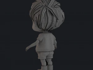 3D Cartoon Boy Rigged 3D Model