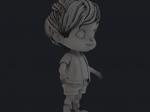 3D Cartoon Boy Rigged 3D Model