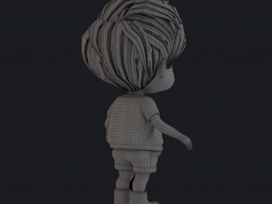 3D Cartoon Boy Rigged 3D Model